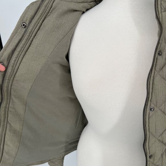 Market & Spruce Quilted Field Jacket Olive Green Size Small NWT - Picture 7 of 11